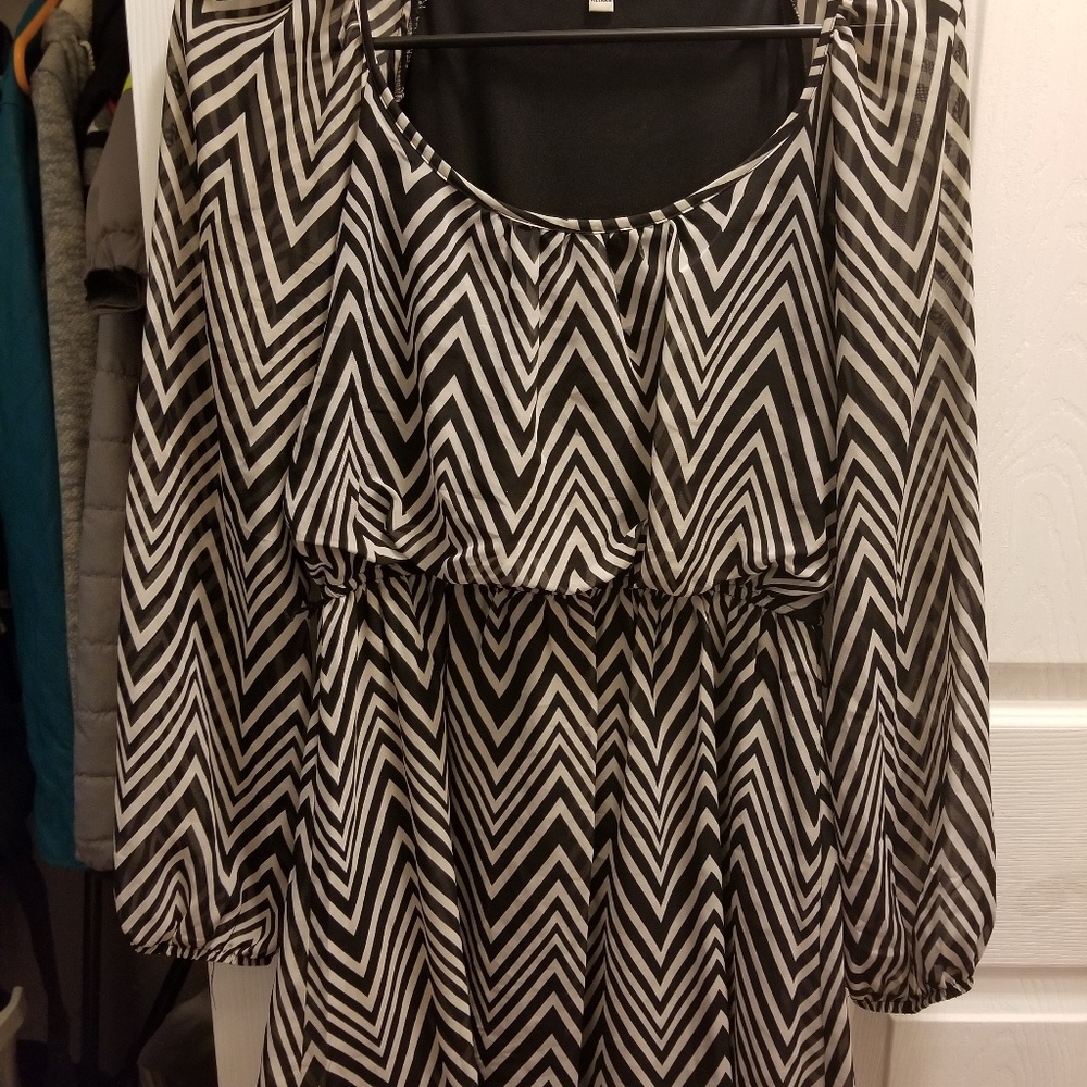 Black and white dress